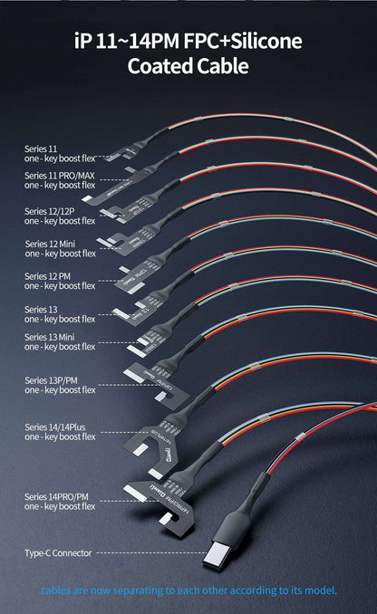 QianLi iPower Pro Max 8th Gen Power Cable Boots iPhone 6-16 Pro Max with One-Click Cable FoneFunShop