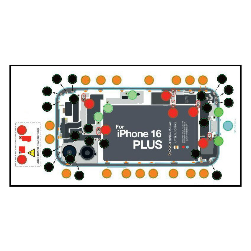 DottorPod iScrews For iPhone 16 Plus Screw Holder Tray Organiser Guide Tool DottorPod