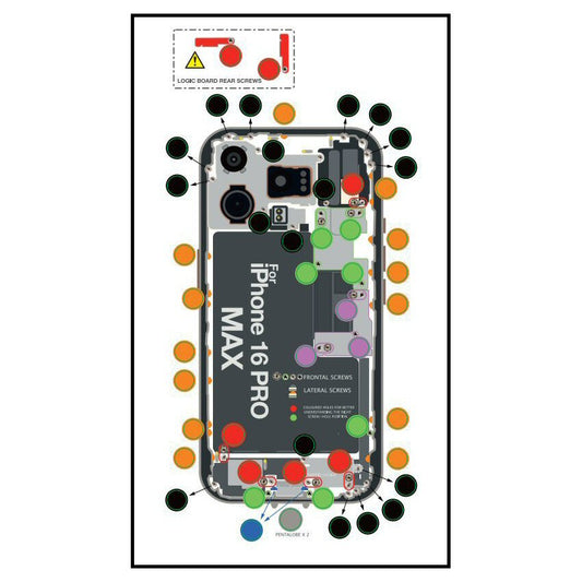 DottorPod iScrews For iPhone 16 Pro Max Screw Holder Tray Organiser Guide Tool DottorPod