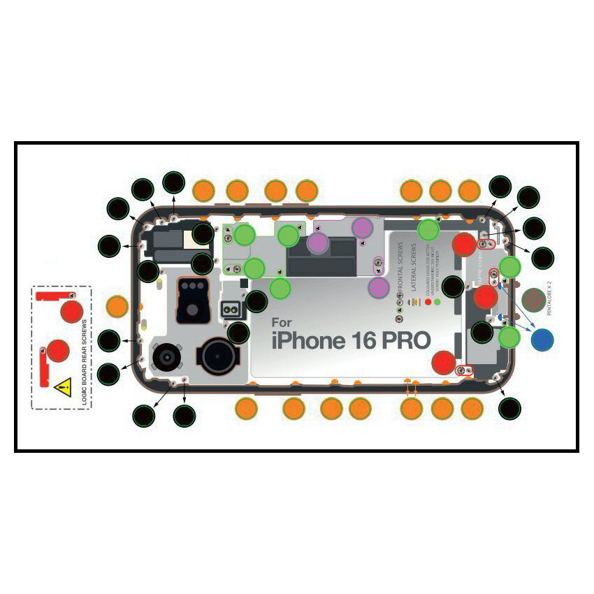 DottorPod iScrews For iPhone 16 Pro Screw Holder Tray Organiser Guide Tool DottorPod