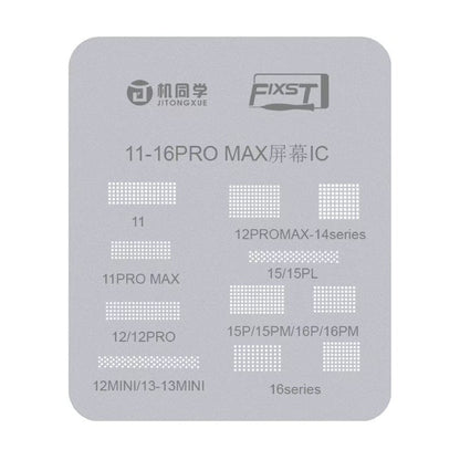 Screen IC Reballing Stencil for iP 11-16 PM Stencil FoneFunShop