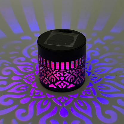 Outdoor LED Garden Wall Projector Solar Lights - Mandala Pattern Effect Lighting FoneFunShop