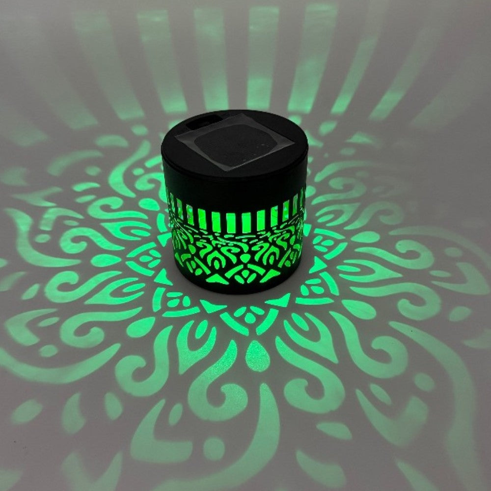 Outdoor LED Garden Wall Projector Solar Lights - Mandala Pattern Effect Lighting FoneFunShop