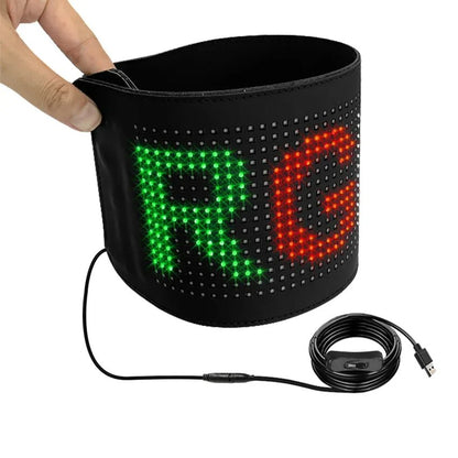 Flexible LED Sign Board Display Programmable with Smart App 63x20cm FoneFunShop