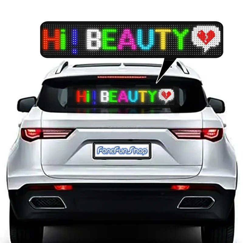 Flexible LED Sign Board Display Programmable with Smart App 33x20cm FoneFunShop