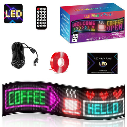 Flexible LED Sign Board Display Programmable with Smart App 33x20cm FoneFunShop