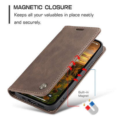 Flip Case For iPhone 16 / 16 Plus / 16 Pro / 16 Pro Max PU leather Wallet Stand Case Cover FoneFunShop