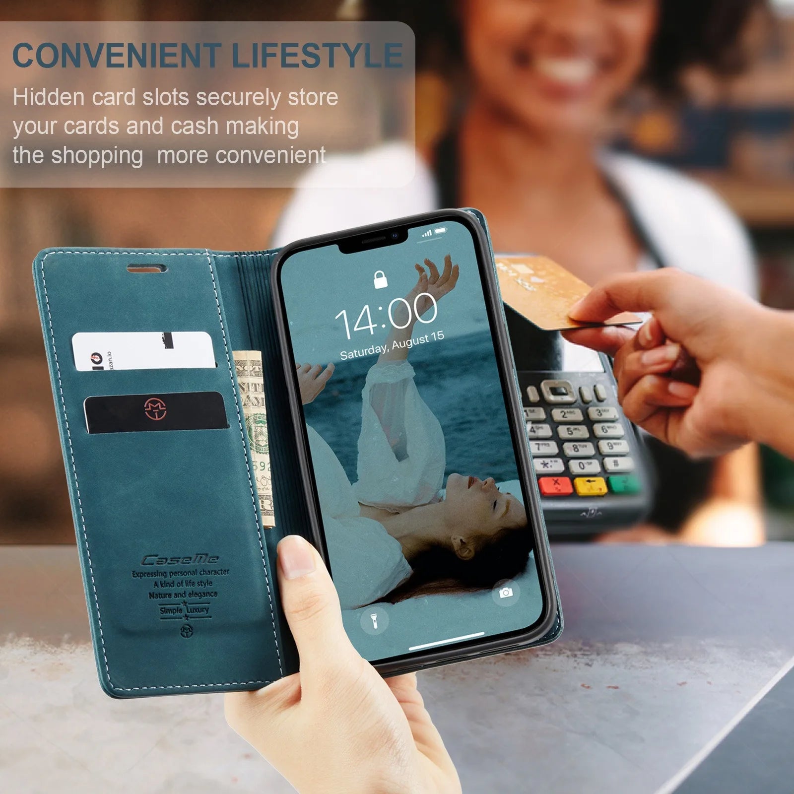 Flip Case For iPhone 16 / 16 Plus / 16 Pro / 16 Pro Max PU leather Wallet Stand Case Cover FoneFunShop