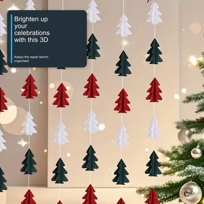 3D Christmas Tree Paper Garland Multi-Colour Hanging Party Decorations - 10PCS Christmas FoneFunShop