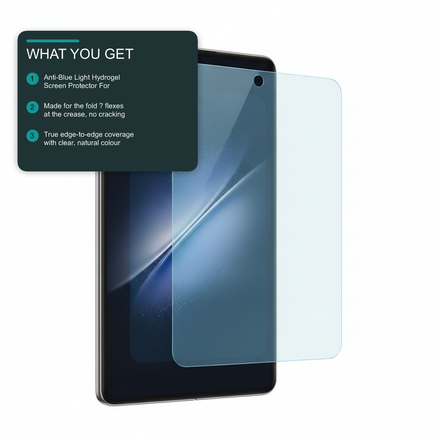 Anti-Blue Light Hydrogel Screen Protector For Samsung Galaxy Z Fold Flip 8 7 6 5 4 3 Inner Outer Screen Protector FoneFunShop