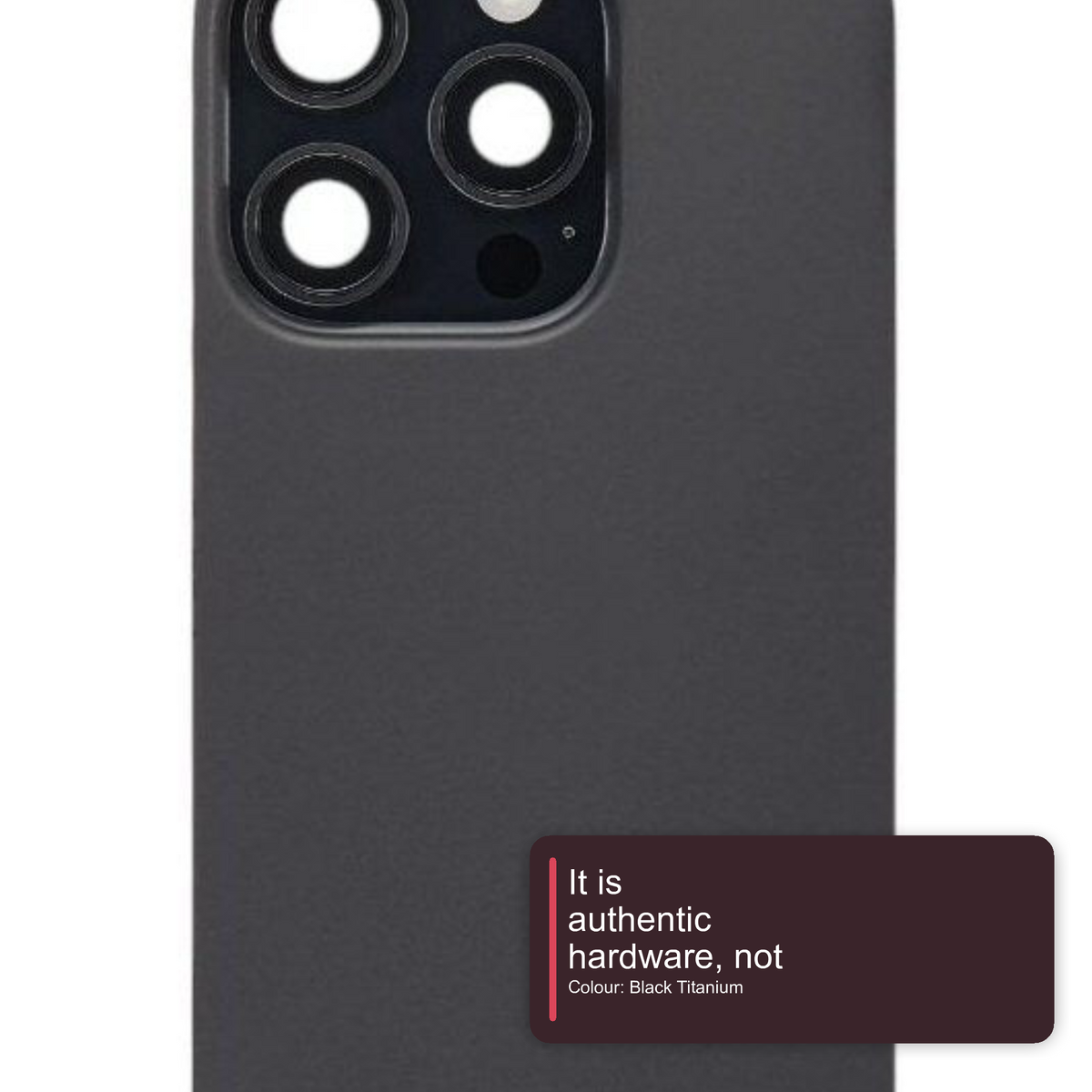 Back Glass with Camera Lens Black for iPhone 16 Pro Max - Used Pulled Grade B Back Glass FoneFunShop