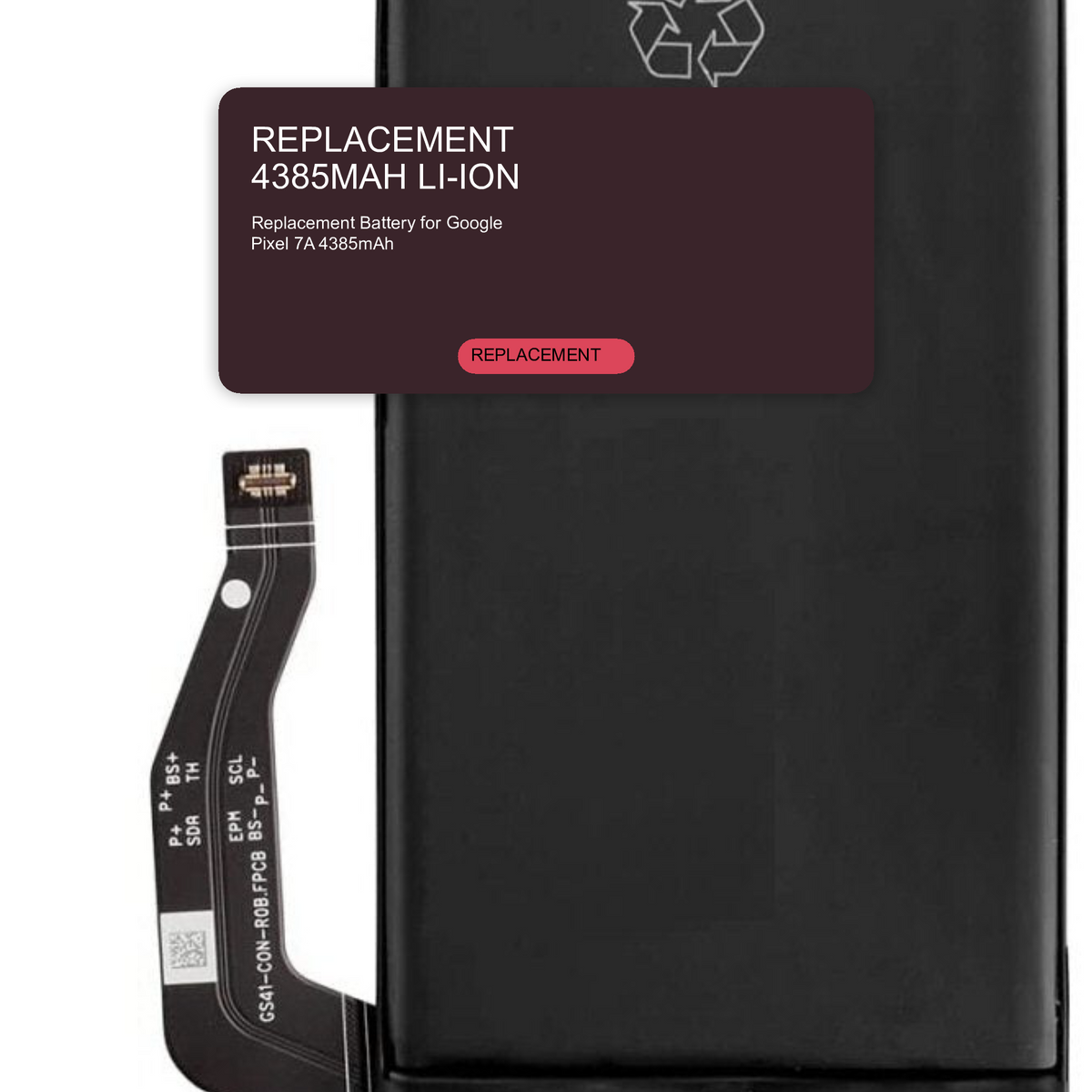 Replacement Battery for Google Pixel 7A 4385mAh Battery FoneFunShop