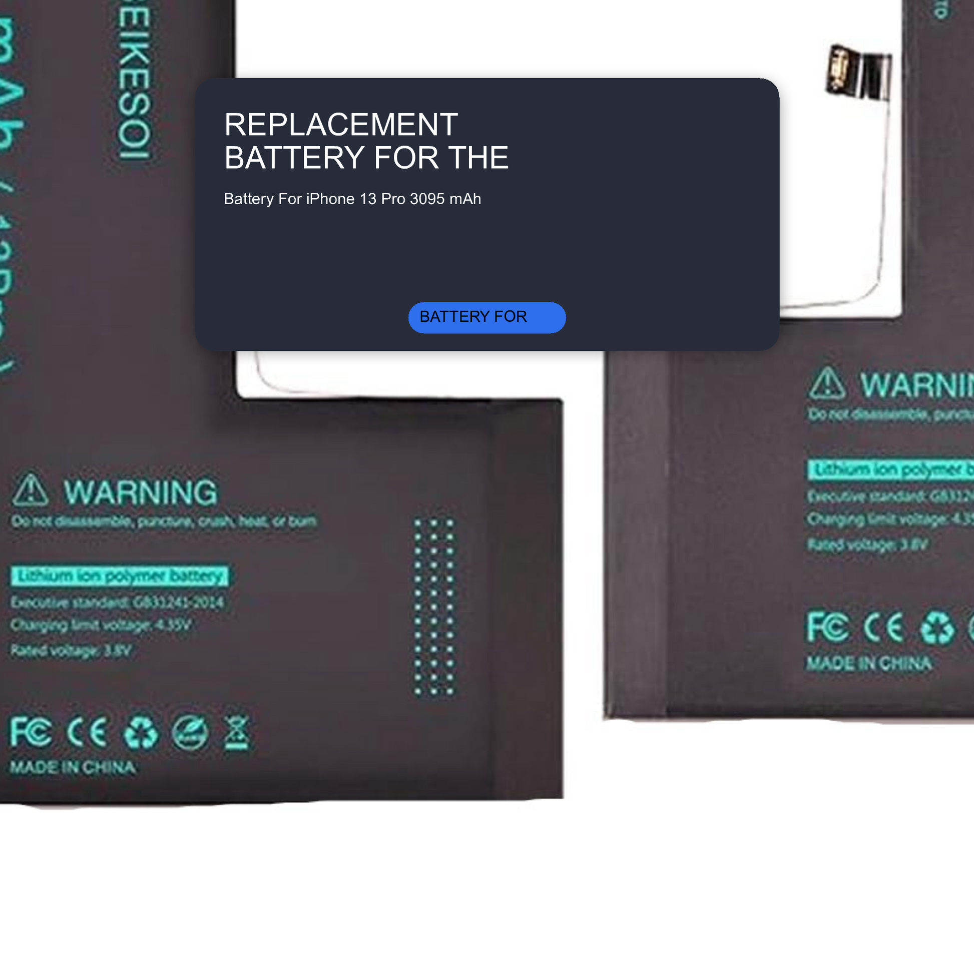 Battery For iPhone 13 Pro 3095 mAh Battery FoneFunShop