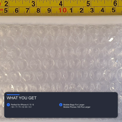 Bubble Bags For Larger Mobile Phones 100 Pcs Larger Reusable FoneFunShop
