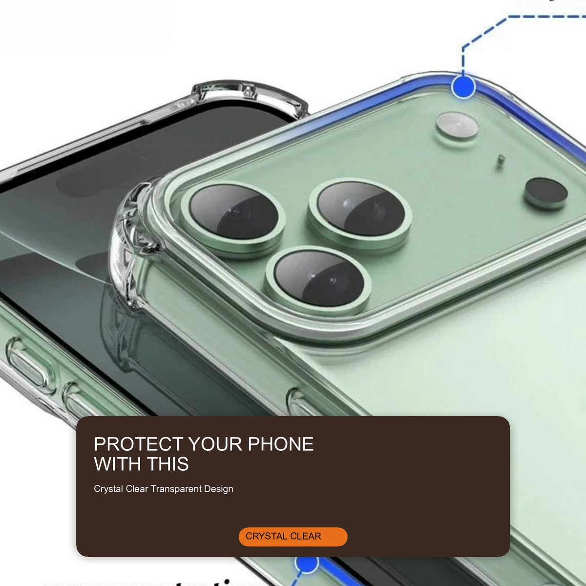 Case For iPhone 18 Pro Clear Transparent Tough Shockproof Armoured Case Cover FoneFunShop