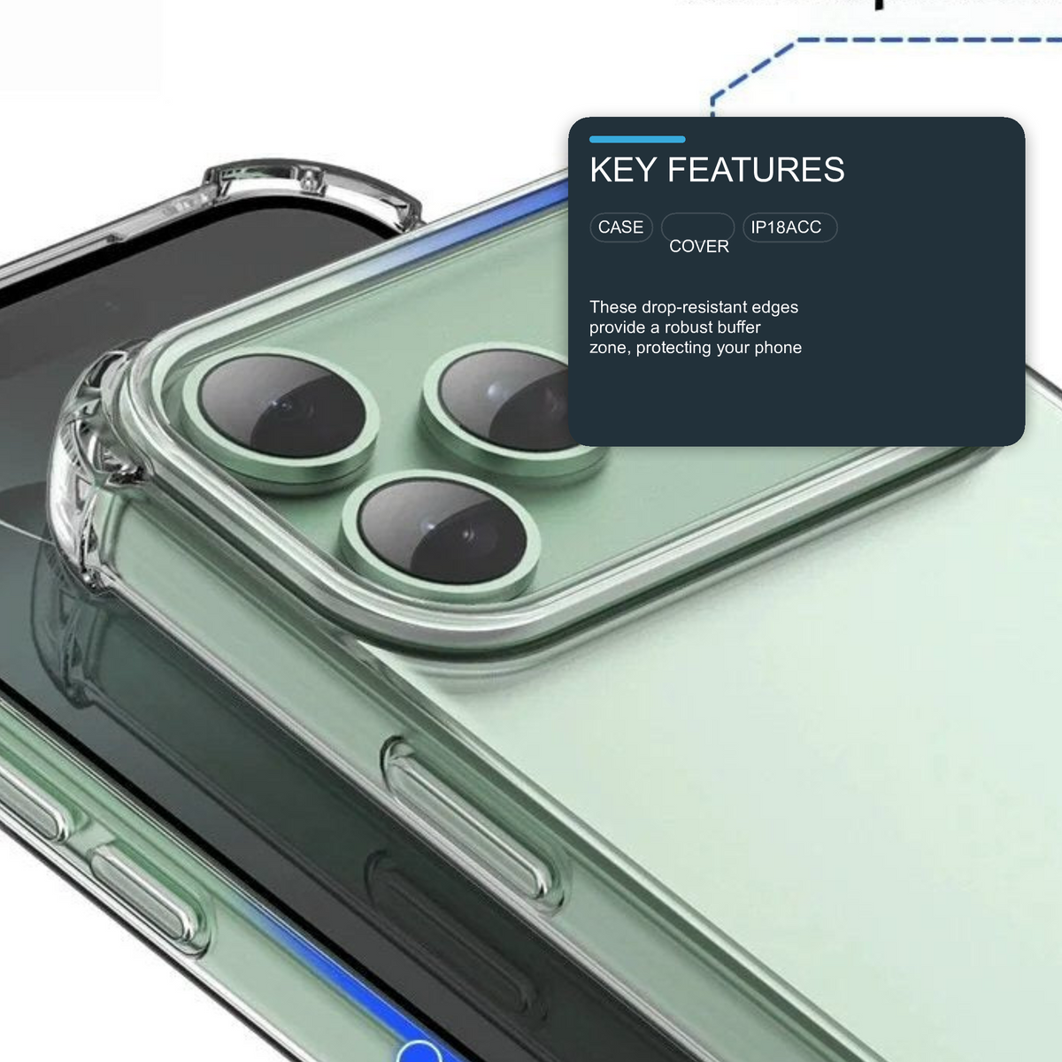 Case For iPhone 18 Pro Max Clear Transparent Tough Shockproof Armoured Case Cover FoneFunShop