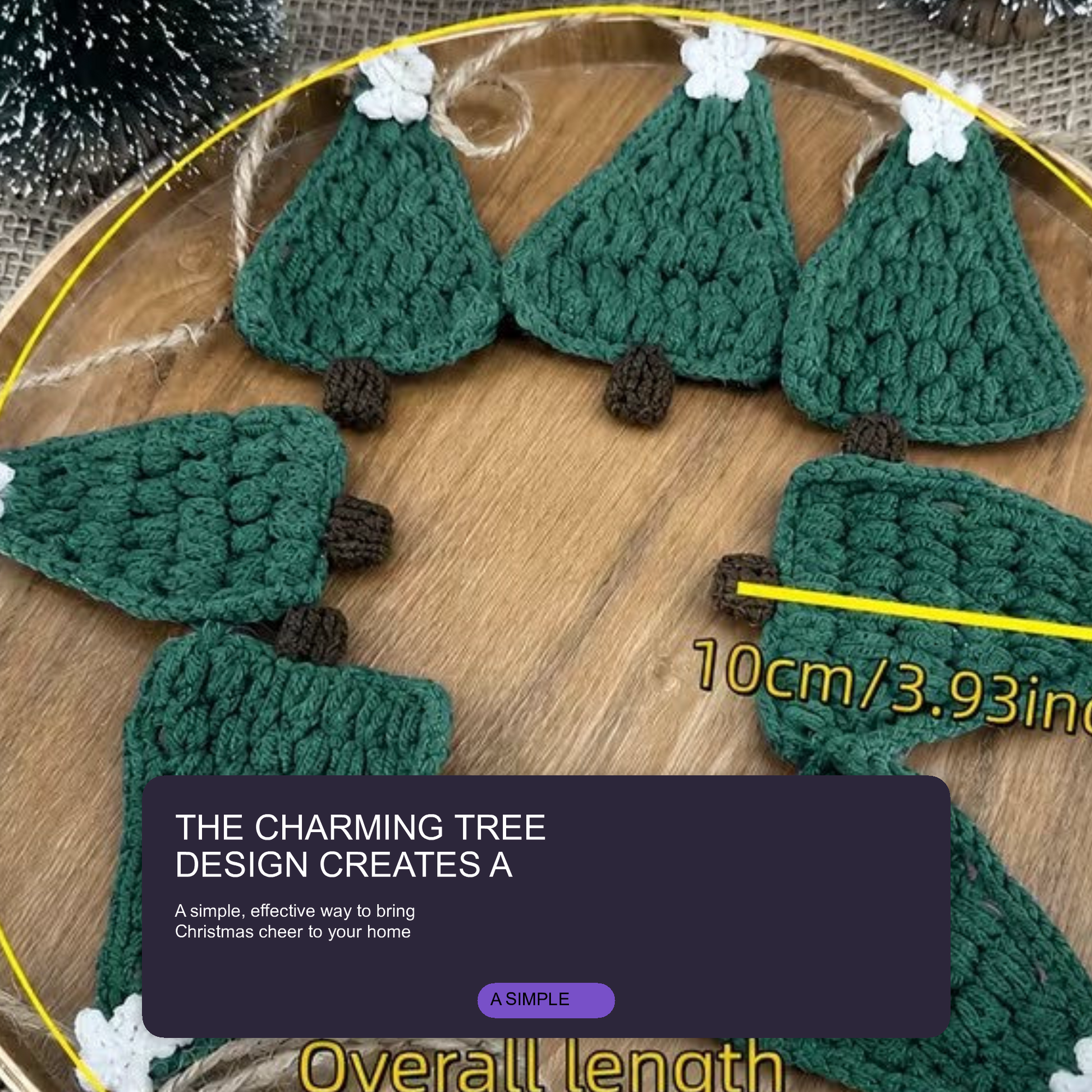 Christmas Tree Garland Banner Fireplace Wall Hanging Home Decoration Christmas FoneFunShop