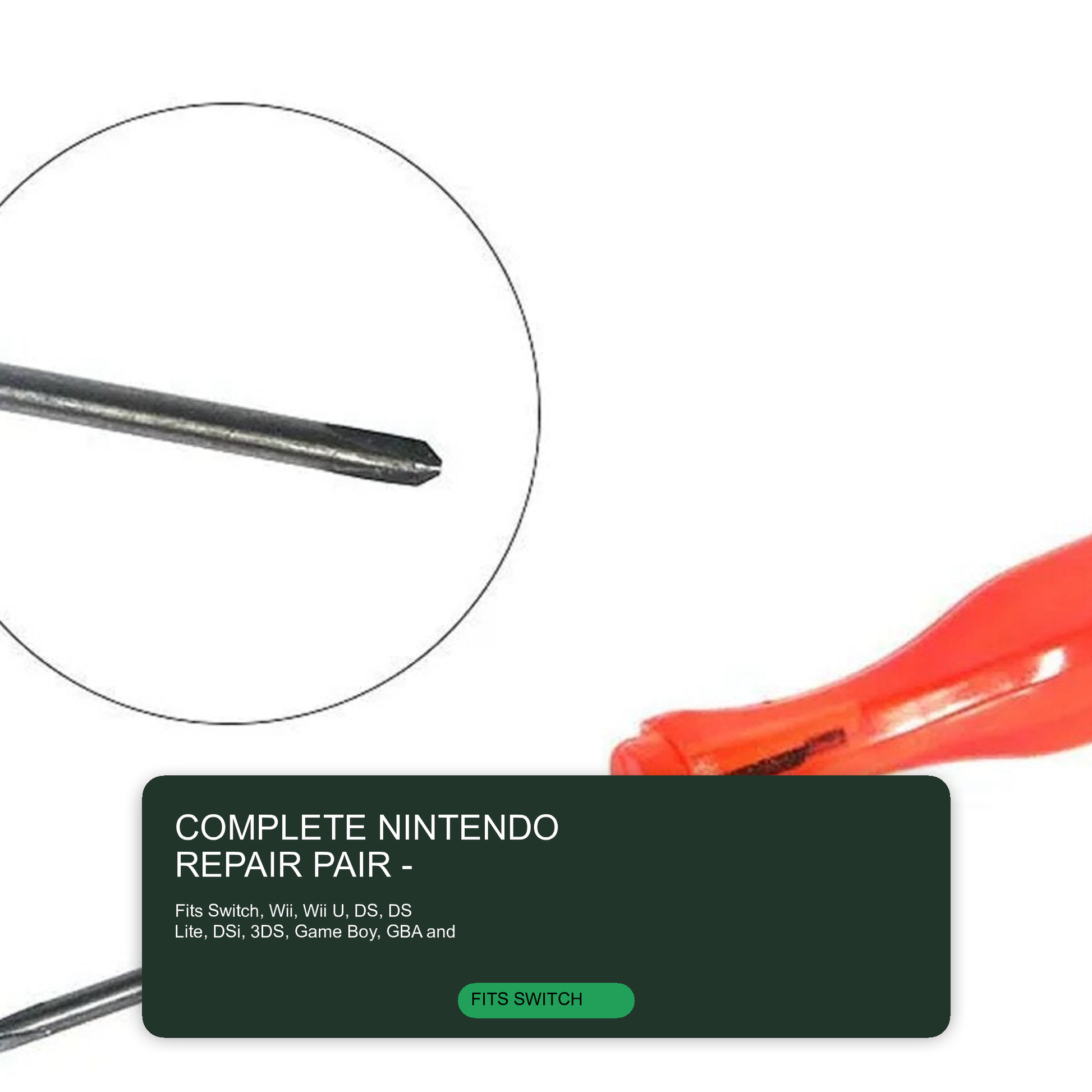 2 Pack Crosshead and Triwing Screwdrivers For PSP, DS Lite, Nintendo Wii, Dsi, NDSL, ND Screwdriver FoneFunShop