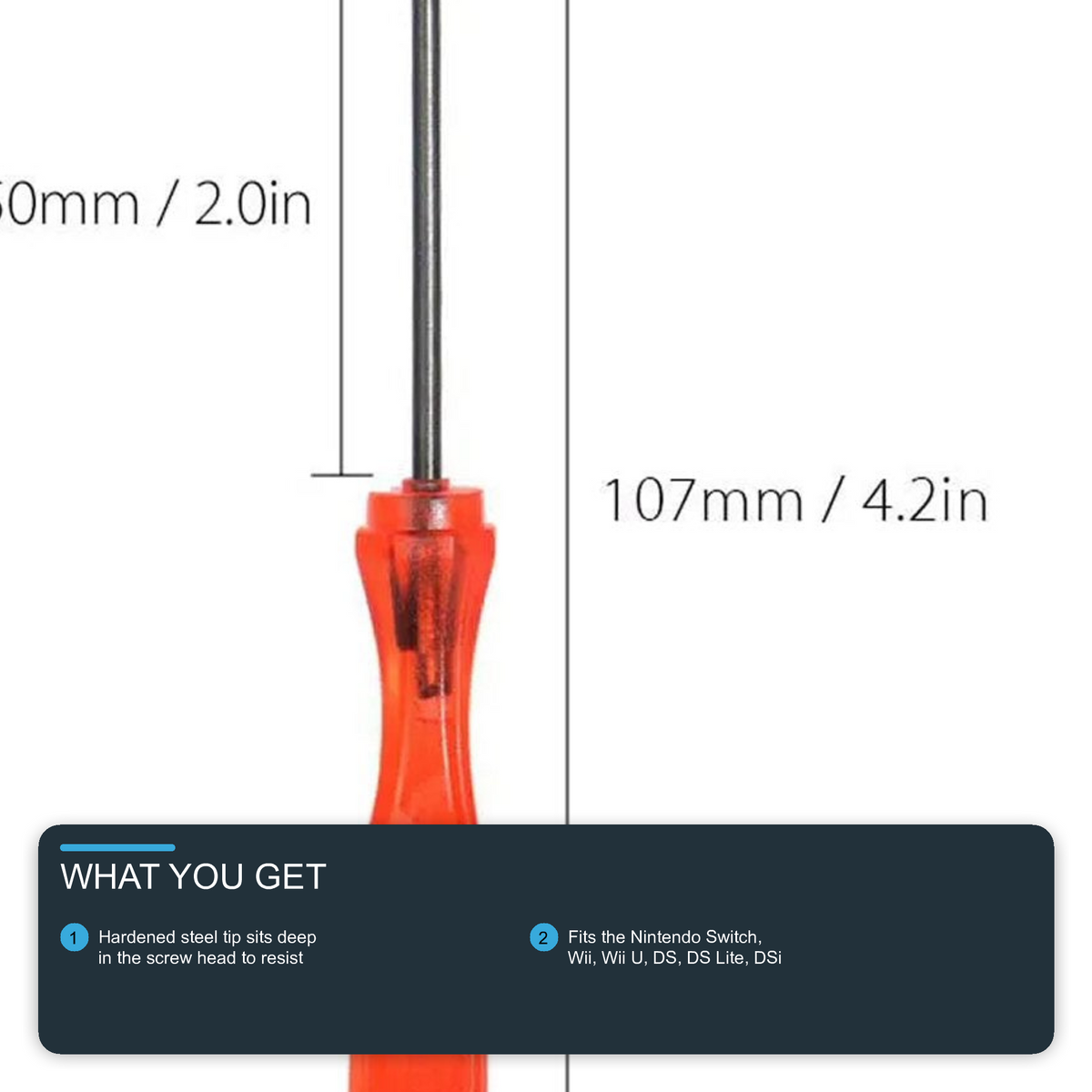 Crosshead 360 x 50 Screwdriver For PSP, DS Lite, Nintendo Wii, Dsi, NDSL, ND Screwdriver FoneFunShop