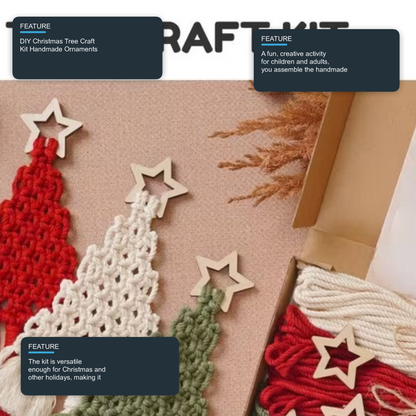 DIY Christmas Tree Craft Kit Handmade Ornaments Hanging Decorations - 3PCS Christmas FoneFunShop