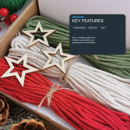 DIY Christmas Tree Craft Kit Handmade Ornaments Hanging Decorations - 3PCS Christmas FoneFunShop
