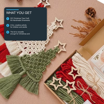 DIY Christmas Tree Craft Kit Handmade Ornaments Hanging Decorations - 3PCS Christmas FoneFunShop