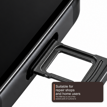 Dual Sim Tray For iPhone 18 Pro / 18 Pro Max Card Holder Black Sim Tray FoneFunShop