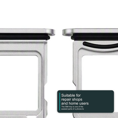 Dual Sim Tray For iPhone 18 Pro / 18 Pro Max Card Holder Silver Sim Tray FoneFunShop