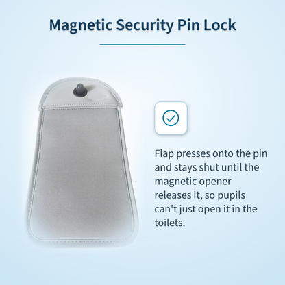 Lockable Faraday Bag For Mobile Phone With Magnetic Security Lock Faraday Bag FoneFunShop