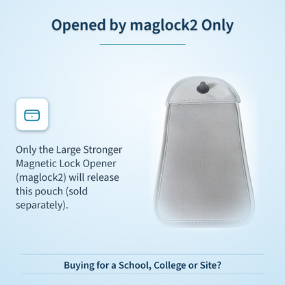 Lockable Faraday Bag For Mobile Phone With Magnetic Security Lock Faraday Bag FoneFunShop