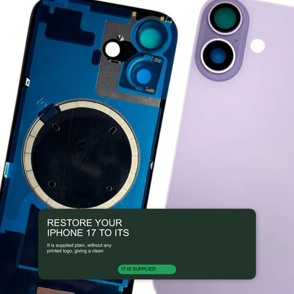 Glass Back For iPhone 17 Lavender Plain Without Logo Rear Glass FoneFunShop
