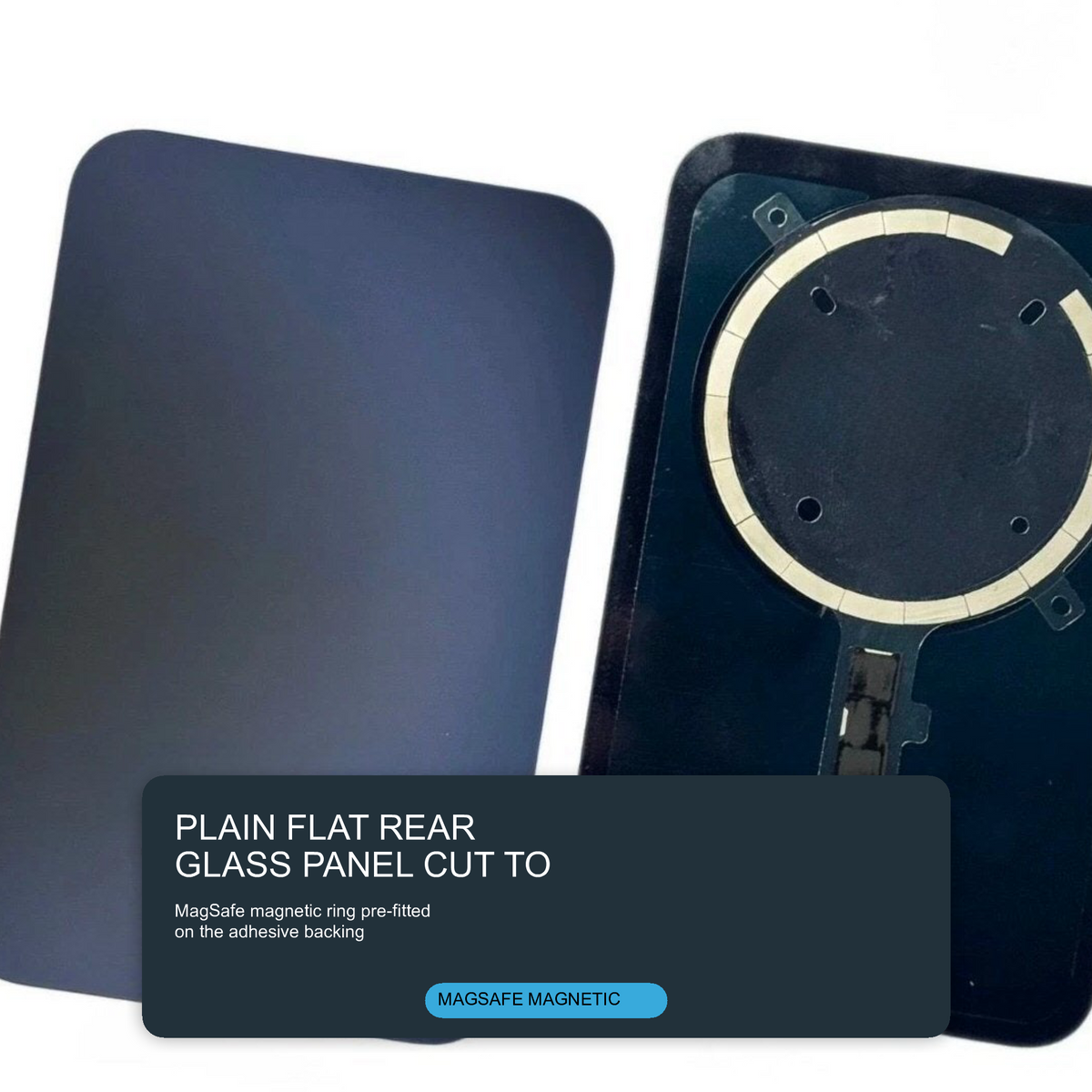 Glass Back For iPhone 17 Pro Blue Plain Without Logo Rear Glass FoneFunShop