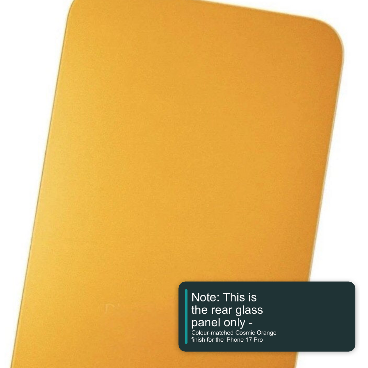 Glass Back For iPhone 17 Pro Max Cosmic Orange Plain Without Logo Rear Glass FoneFunShop