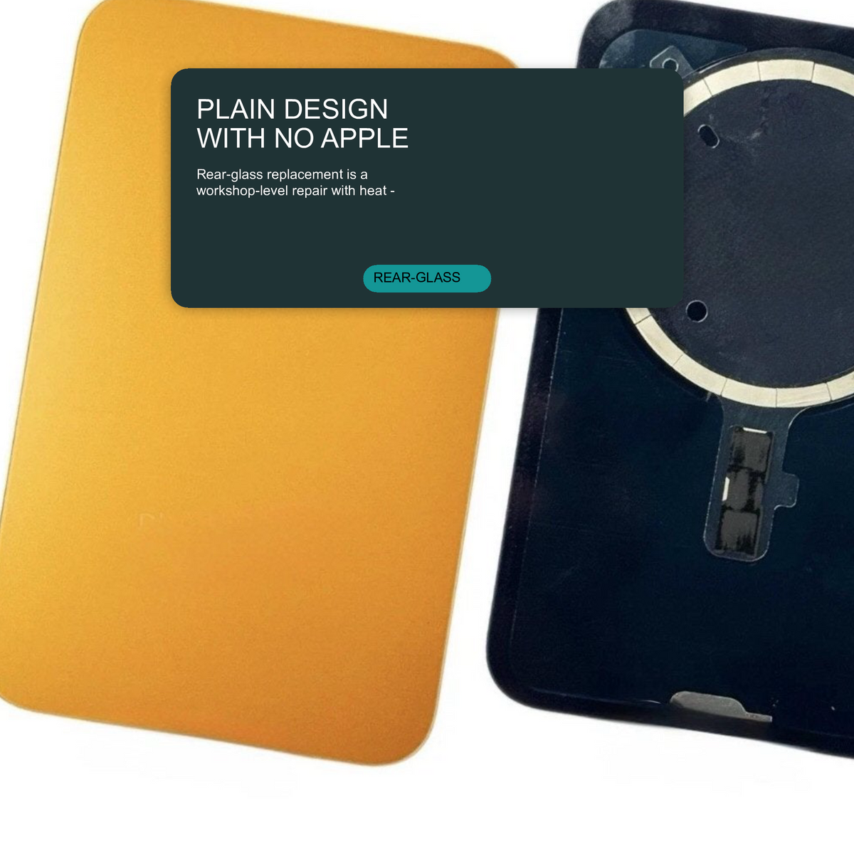 Glass Back For iPhone 17 Pro Max Cosmic Orange Plain Without Logo Rear Glass FoneFunShop