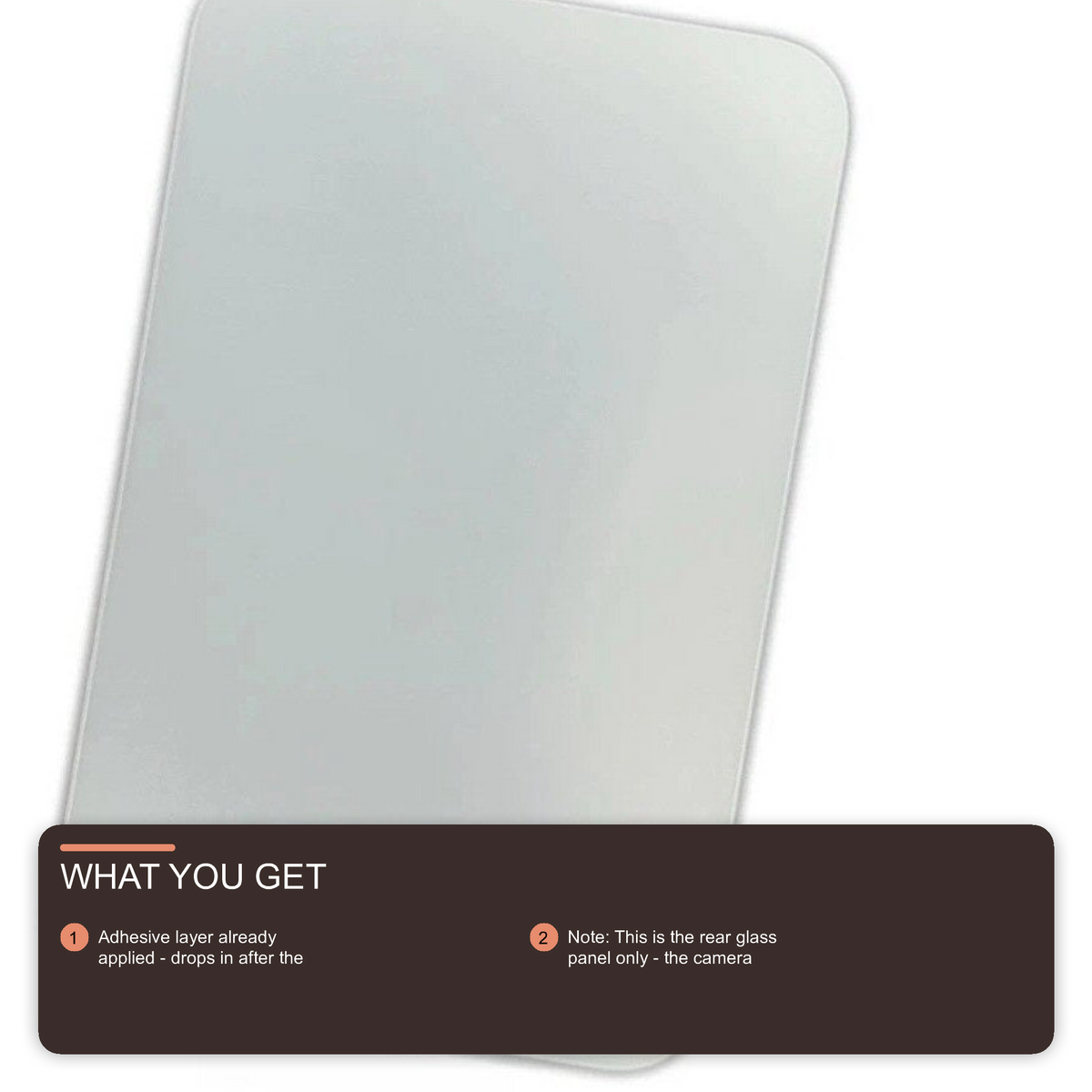 Glass Back For iPhone 17 Pro Max Silver Plain Without Logo Rear Glass FoneFunShop