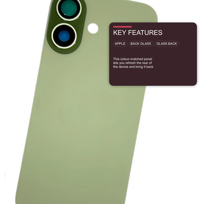 Glass Back For iPhone 17 Sage Plain Without Logo Rear Glass FoneFunShop