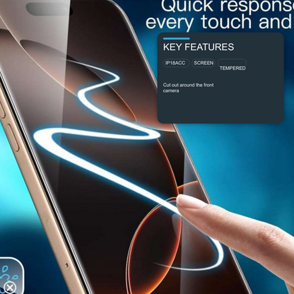 Glass Screen Protector For iPhone 18 Pro Max With Camera Cut Out Pack of 2 Screen Protector FoneFunShop