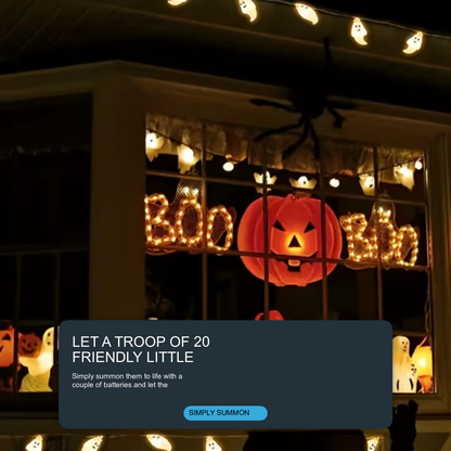 Halloween Ghost String Lights 20 LED Battery Operated Party Decor Halloween Decoration FoneFunShop