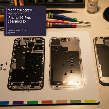 Magnetic Screw Mat For iPhone 16 Pro Repair Disassembly Guide Magnetic Repair Mat FoneFunShop