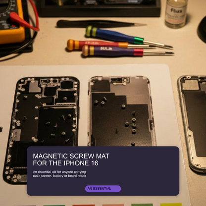 Magnetic Screw Mat For iPhone 16 Pro Repair Disassembly Guide Magnetic Repair Mat FoneFunShop