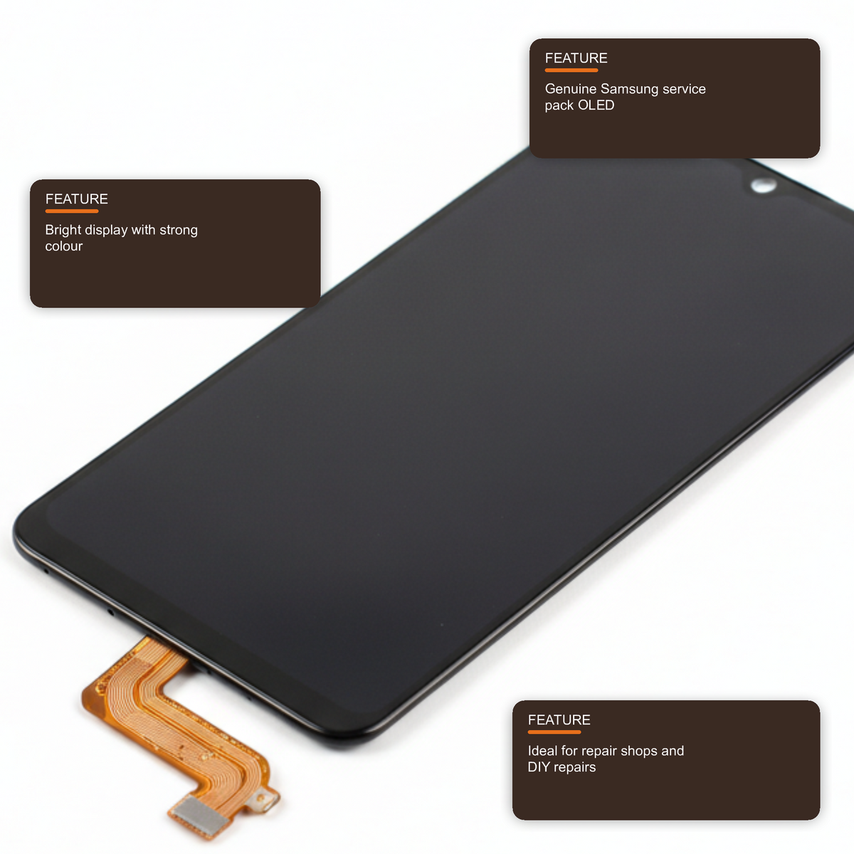 OLED Screen With Frame For Samsung Galaxy A15 4G 5G - Genuine Service Pack Screen FoneFunShop