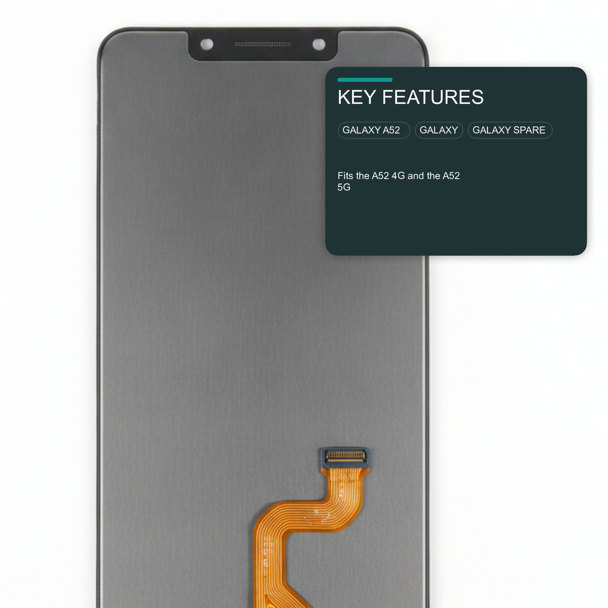 Soft OLED Screen With Frame For Samsung A52 4G 5G SM-A525F SM-A526B Screen FoneFunShop