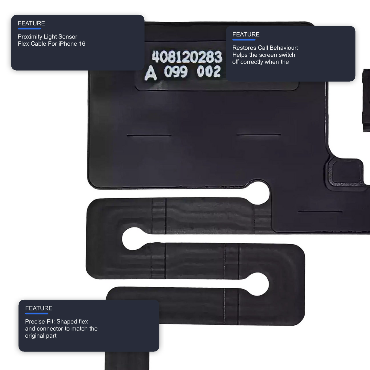 Proximity Light Sensor Flex Cable For iPhone 16 Flex FoneFunShop