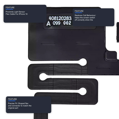 Proximity Light Sensor Flex Cable For iPhone 16 Flex FoneFunShop