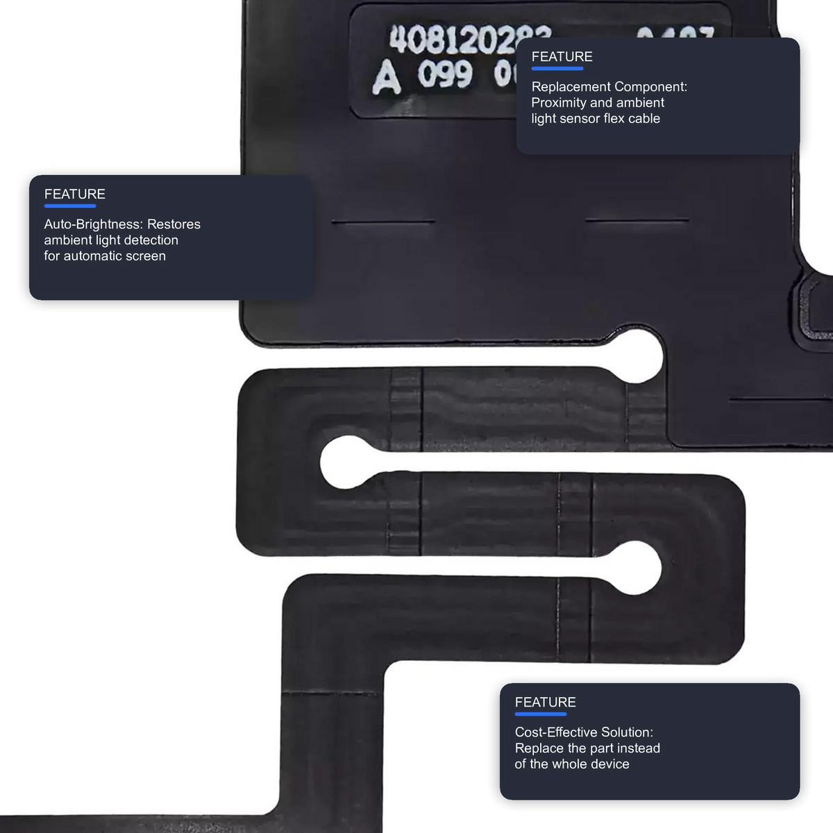 Proximity Light Sensor Flex Cable For iPhone 16 Flex FoneFunShop