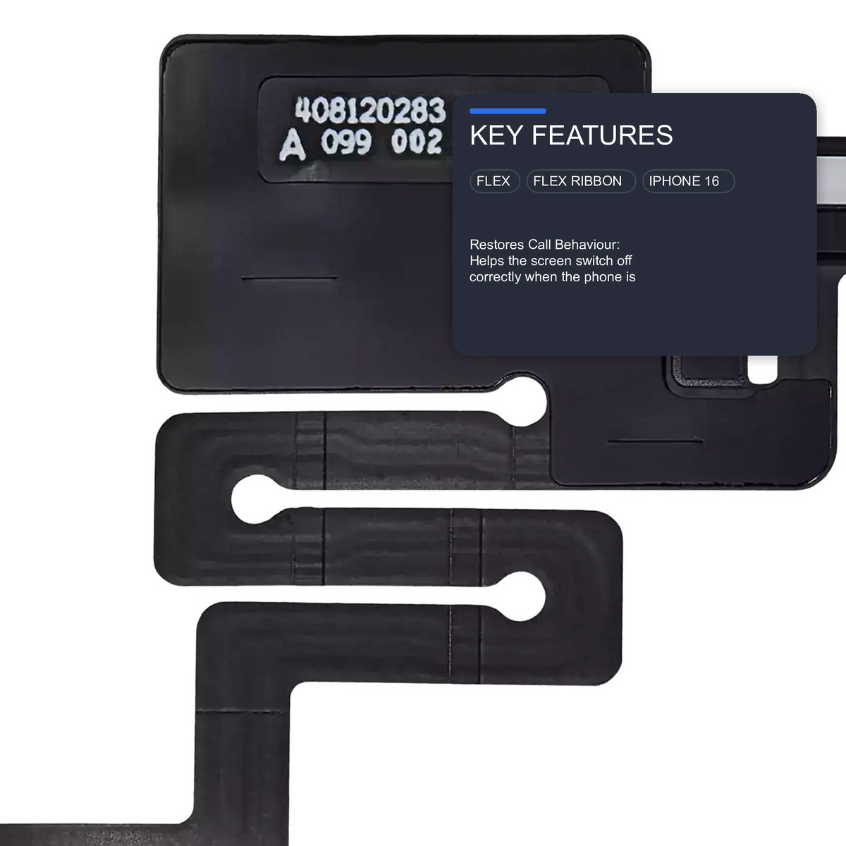 Proximity Light Sensor Flex Cable For iPhone 16 Flex FoneFunShop
