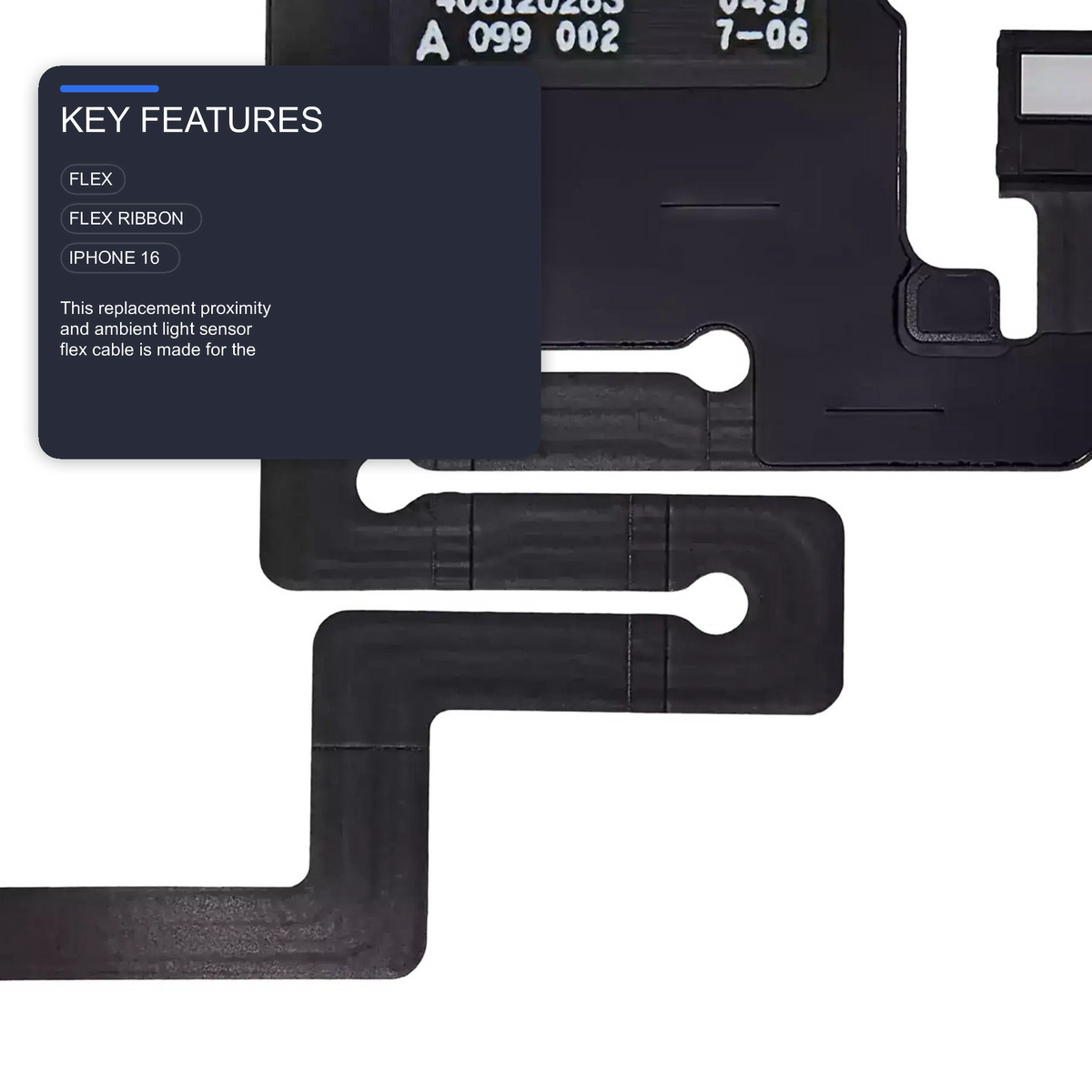 Proximity Light Sensor Flex Cable For iPhone 16 Flex FoneFunShop