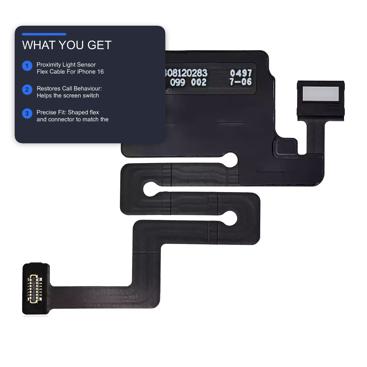 Proximity Light Sensor Flex Cable For iPhone 16 Flex FoneFunShop