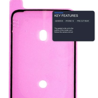 Rear Panel Adhesive For iPhone 18 Pro Max Bonding Glue Strip For Back Glass Repair Adhesive FoneFunShop