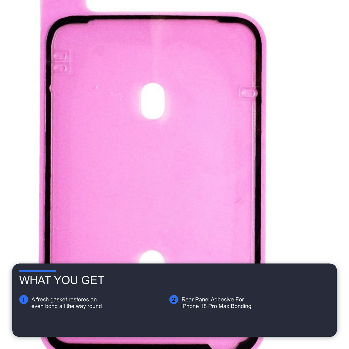 Rear Panel Adhesive For iPhone 18 Pro Max Bonding Glue Strip For Back Glass Repair Adhesive FoneFunShop
